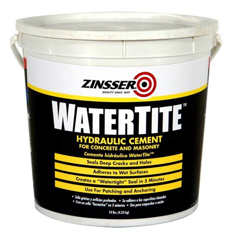 Zinsser 10 lbs. Watertite Waterproofing Hydraulic Cement (4-Pack)-5071 ...