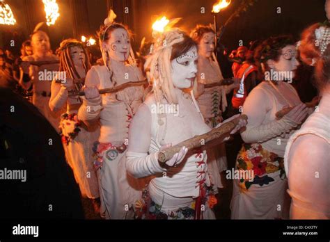 Beltane Fire Festival Edinburgh Scotland U.K. 30/04/12. Ancient pagan Stock Photo: 41141099 - Alamy