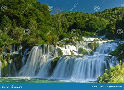 Skradinski Buk waterfall stock photo. Image of national - 12631336