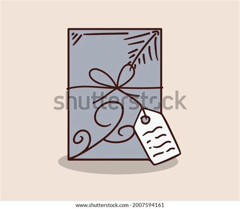 Gift Card Drawing Vector Illustration Stock Vector (Royalty Free ...