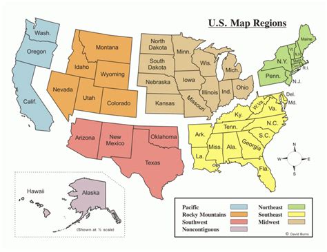 How To Learn The 50 States On A Map - Printable Map