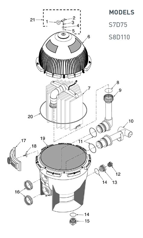 Sta-Rite System 3® SD Series D.E. Filter Parts