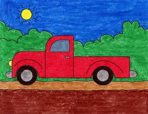 How to Draw a Pickup Truck | Art Projects for Kids