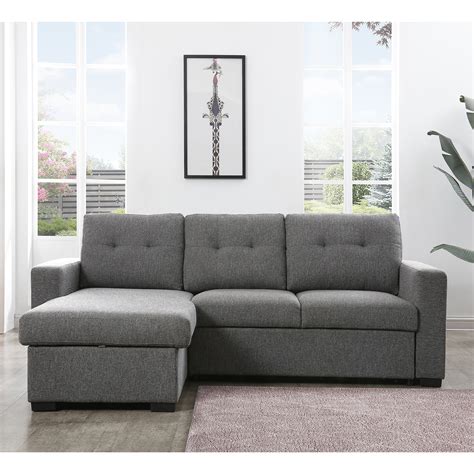 Harrison Corner Sofa Bed Grey • Collingwood Batchellor