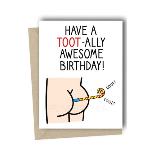 Fart Birthday Card - Etsy