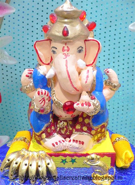 Anjali's Creativity: Ganesh Idol Making