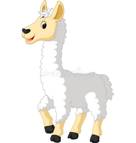 Llama cute cartoon stock vector. Illustration of burden - 82765245