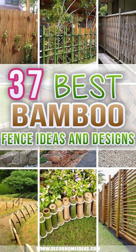 37 Best Bamboo Fence Ideas To Create A Perfect Retreat | Idées bambou, Artisanats en bambou ...