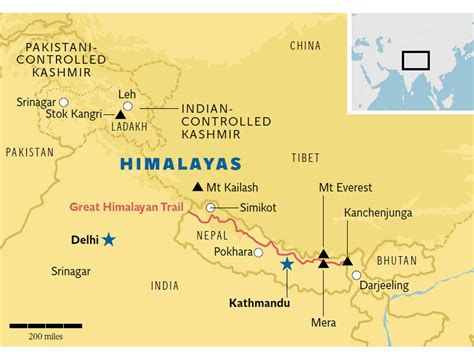 Where Is Himalayas On The Map