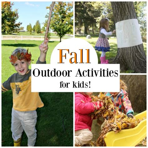 Outdoor Fall Activities for Preschoolers - How Wee Learn