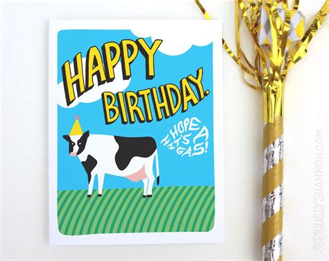 Funny Fart Card Fart Card Funny Birthday Card Cool Birthday | Etsy