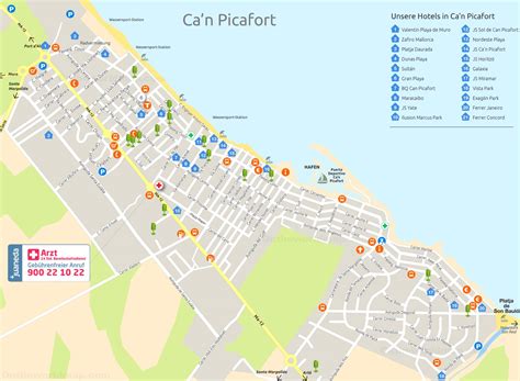 Can Picafort Hotel Map - Ontheworldmap.com