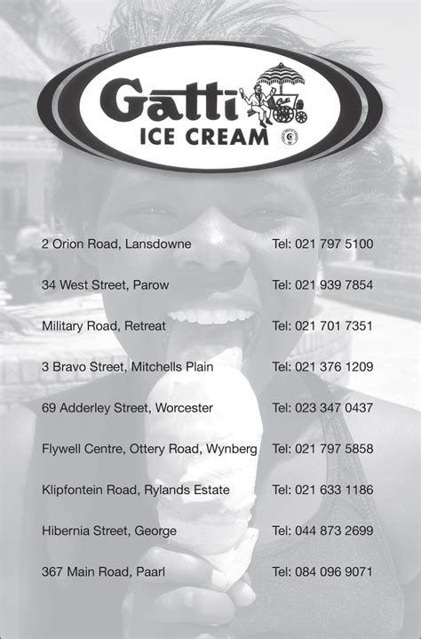 Gatti Ice Cream in George | The A-Z of Factory Shops