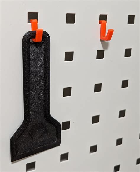 Hook for perforated panel by Akatum | Download free STL model | Printables.com