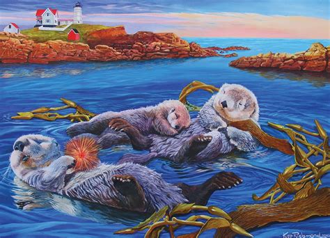 Sea Otter Painting at PaintingValley.com | Explore collection of Sea Otter Painting