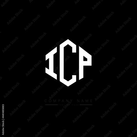 ICP letter logo design with polygon shape. ICP polygon logo monogram. ICP cube logo design. ICP ...