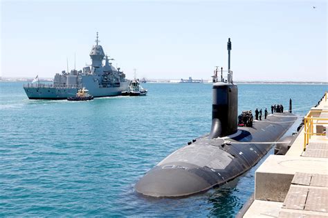 Virginia Class submarine USS Mississippi (SSN 782) arrives at Fleet Base West, Rockingham ...