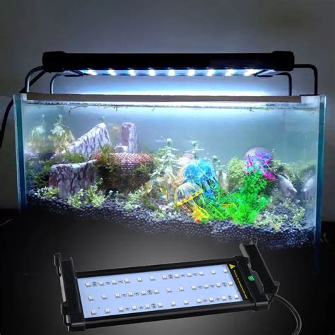 Extendable 30 50cm RGB 16 Colors Aquarium LED Lighting Fish Tank LED ...