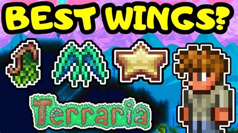 BEST AND EASIEST WINGS! Terraria Wings Guide! Best Wing Progression ...