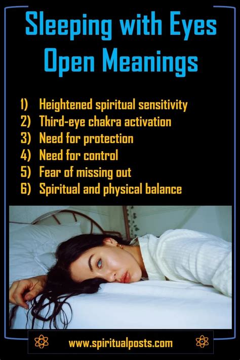 10 Spiritual Meanings of Sleeping with Eyes Open | Spiritual Posts