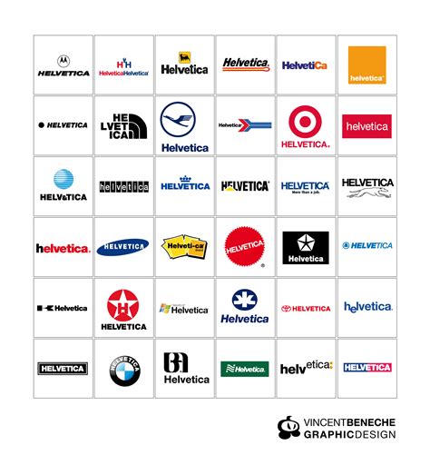 Fake helvetica famous logotypes - Logoblink.com