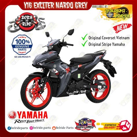 Yamaha Y16 Coverset Grey Light Blue Matt Green White Gloss Exciter 155 Original Yamaha Vietnam ...