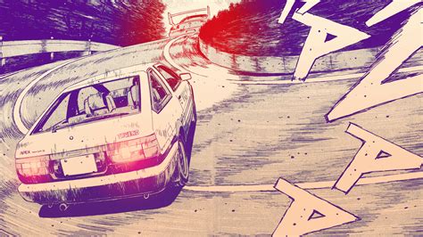 Initial D AE86 vs FD3S Manga Wallpaper : initiald