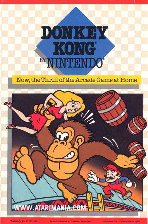 Atari 400 800 XL XE Donkey Kong : scans, dump, download, screenshots, ads, videos, catalog ...