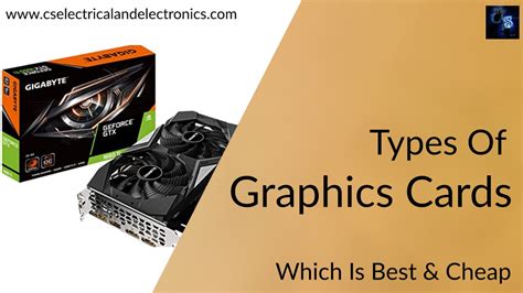 Different Types Of Graphics Cards Used On Laptop/PC Must Know