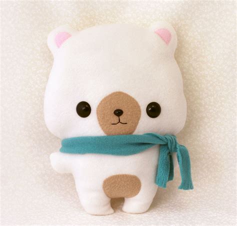 Plush Sewing Pattern PDF Kawaii Bear Stuffed Animal Large Anime Teddy ...