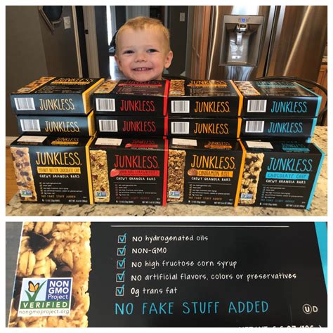 JUNKLESS Granola Bars + Giveaway - Motherhood Support