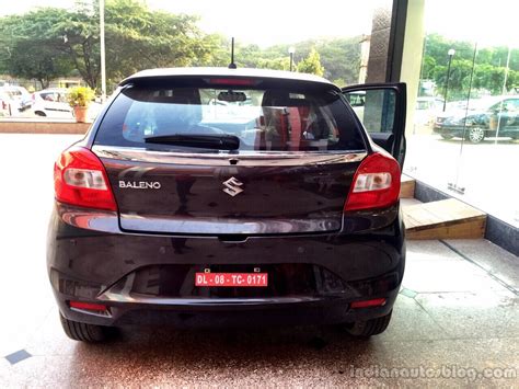 Maruti Baleno rear NEXA showroom spied