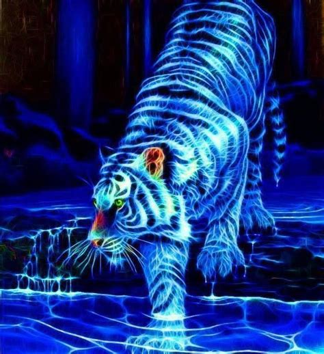 Neon Tiger Art Pictures, Photos, and Images for Facebook, Tumblr, Pinterest, and Twitter