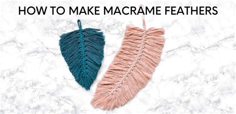 How to Make Macrame Feathers | Endlessly Inspired