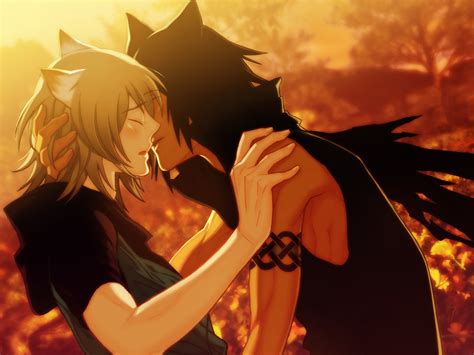 kissing, Nekomimi, Yaoi, Cat, Ears, Anime, Anime, Boys Wallpapers HD / Desktop and Mobile ...