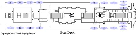 Titanic Deck Plans Boat Deck