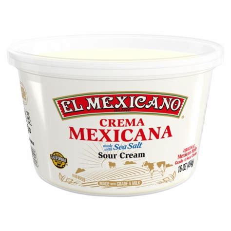 El Mexicano® Creama Mexicana Sour Cream, 16 oz - Kroger