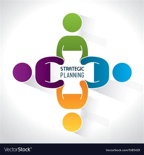 Strategic planning design Royalty Free Vector Image