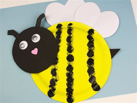 Paper Plate Bumblebee Craft - CRATFRA