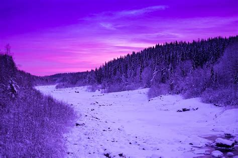 Sunset,purple,sky,dusk,snow - free image from needpix.com