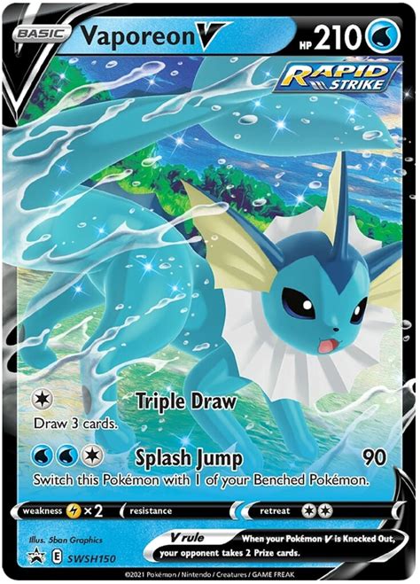 Vaporeon V - Sword & Shield Promos #150 Pokemon Card