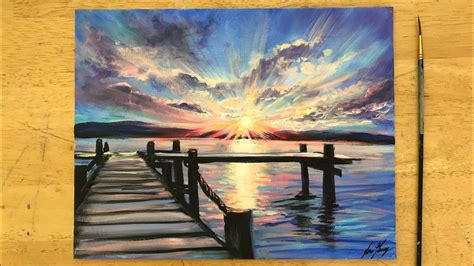 Sunset Beach Painting Step By Step – Warehouse of Ideas