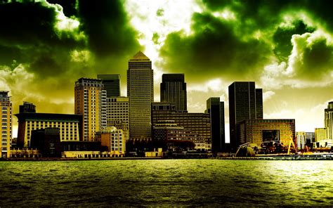 Scenery of city building, cityscape, clouds, digital art, London HD wallpaper | Wallpaper Flare