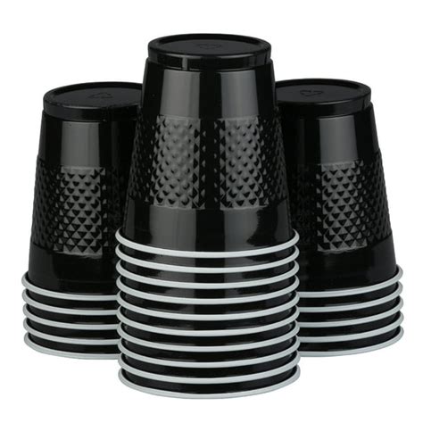 JAM Bulk Plastic Cups, 12 oz, Black, 200 Cups/Box - Walmart.com - Walmart.com