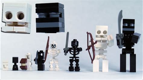 How To Build LEGO Minecraft Skeleton & Wither Skeleton | FunnyCat.TV