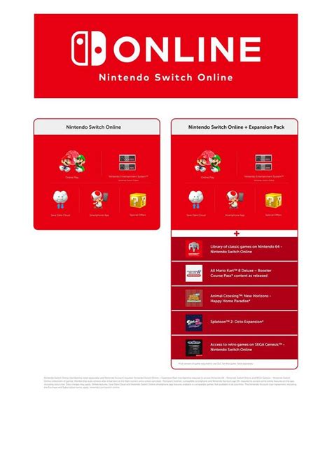 Nintendo Switch Online Plus Expansion Pack Individual Membership