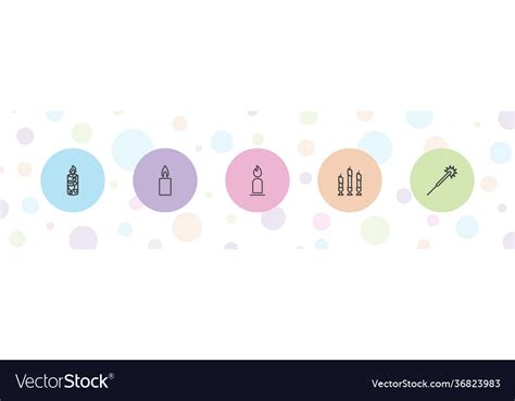 Glow icons Royalty Free Vector Image - VectorStock