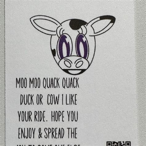 Moo Moo Subaru Cards - Etsy