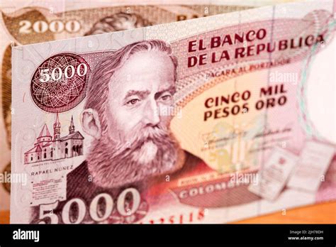 Old Colombian money - pesos a business background Stock Photo - Alamy