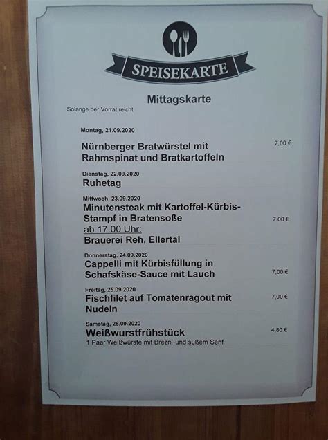 Speisekarte von Café Florian cafe, Bayreuth, Badstraße 13